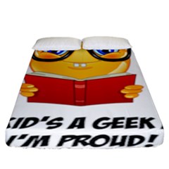 Geek Kid Fitted Sheet (king Size) by athenastemple