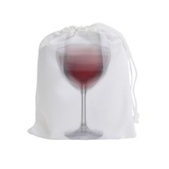Wine Glass Steve Socha Drawstring Pouches (extra Large) by WineGlassOverlay