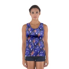 Australian Flag Urban Grunge Pattern Women s Sport Tank Top  by dflcprintsclothing