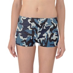 Blue Water Camouflage Boyleg Bikini Bottoms by Nexatart