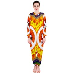 Peace Art Artwork Love Dove Onepiece Jumpsuit (ladies)  by Nexatart