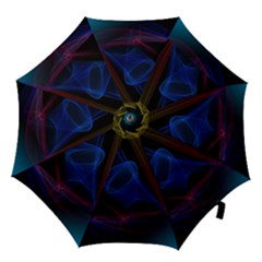 Lines Rays Background Light Pattern Hook Handle Umbrellas (large) by Nexatart
