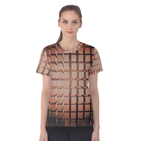 Abstract Texture Background Pattern Women s Cotton Tee by Nexatart