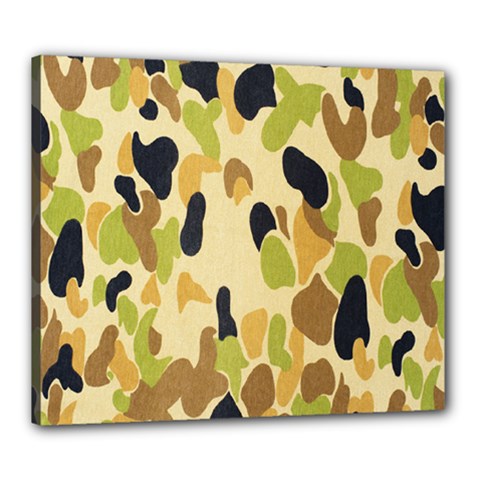Army Camouflage Pattern Canvas 24  X 20  by Nexatart