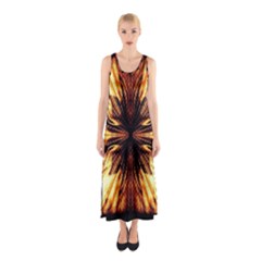 Background Pattern Sleeveless Maxi Dress by Nexatart