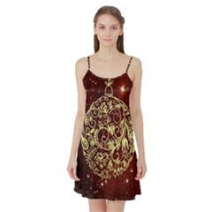 Christmas Bauble Satin Night Slip by Nexatart