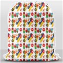 Construction Pattern Background Drawstring Bag (Large) View2