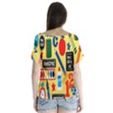 Fabric Cloth Textile Clothing Flutter Sleeve Top View2