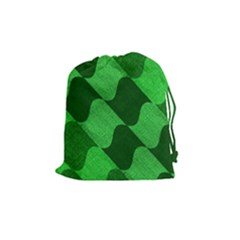 Fabric Textile Texture Surface Drawstring Pouches (medium)  by Nexatart