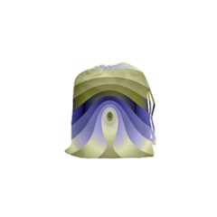 Fractal Eye Fantasy Digital Drawstring Pouches (xs)  by Nexatart