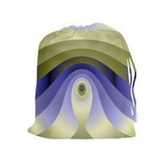 Fractal Eye Fantasy Digital Drawstring Pouches (extra Large) by Nexatart