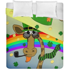 Irish Giraffe Duvet Cover Double Side (california King Size) by Valentinaart
