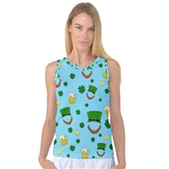 St  Patrick s Day Pattern Women s Basketball Tank Top by Valentinaart