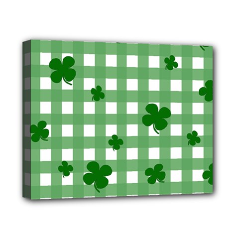 Clover Pattern Canvas 10  X 8  by Valentinaart