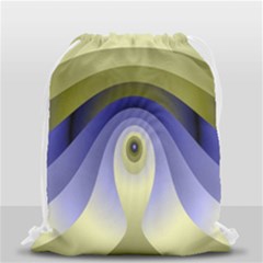 Fractal Eye Fantasy Digital Drawstring Bag (small) by Nexatart