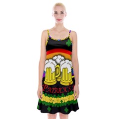 Beer Mugs Spaghetti Strap Velvet Dress by Valentinaart
