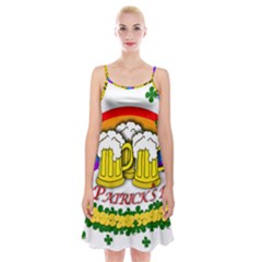Beer Spaghetti Strap Velvet Dress by Valentinaart