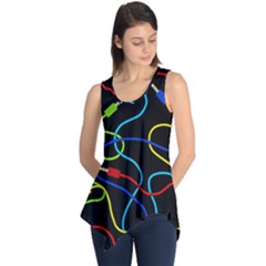 Audio Cables  Sleeveless Tunic by Valentinaart