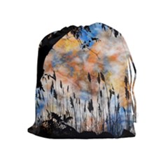 Landscape Sunset Sky Summer Drawstring Pouches (extra Large) by Nexatart