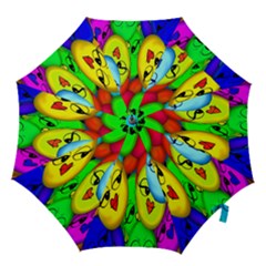 Smiley Girl Lesbian Community Hook Handle Umbrellas (medium) by Nexatart