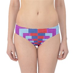 Texture Fabric Textile Jute Maze Hipster Bikini Bottoms