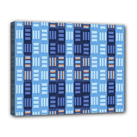 Textile Structure Texture Grid Canvas 14  X 11  by Nexatart