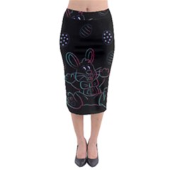 Easter Bunny Hare Rabbit Animal Midi Pencil Skirt by Amaryn4rt