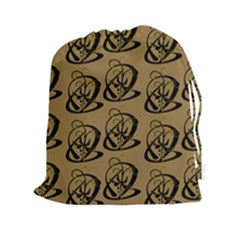 Abstract Swirl Background Wallpaper Drawstring Pouches (xxl) by Amaryn4rt