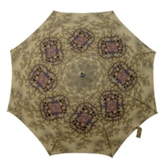 Fractal Art Colorful Pattern Hook Handle Umbrellas (medium) by Amaryn4rt