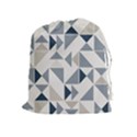 Geometric Triangle Modern Mosaic Drawstring Pouches (Extra Large) View1