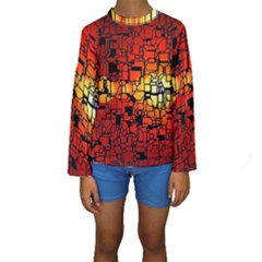Board Conductors Circuits Kids  Long Sleeve Swimwear by Amaryn4rt