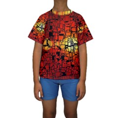Board Conductors Circuits Kids  Short Sleeve Swimwear by Amaryn4rt