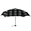 Elephant Wallpaper Pattern Mini Folding Umbrellas View3