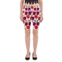 Tree Pattern Background Yoga Cropped Leggings View1