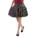 Texture Colorful Abstract Pattern A-Line Pocket Skirt View1