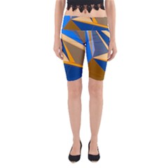 Abstract Background Pattern Yoga Cropped Leggings by Amaryn4rt