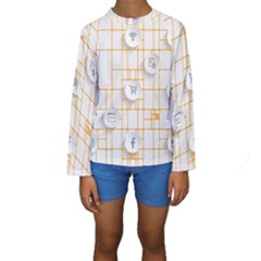 Icon Media Social Network Kids  Long Sleeve Swimwear by Amaryn4rt