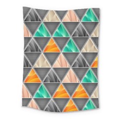 Abstract Geometric Triangle Shape Medium Tapestry by Amaryn4rt