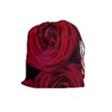 Roses Flowers Red Forest Bloom Drawstring Pouches (Large)  View1