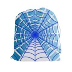 Cobweb Network Points Lines Drawstring Pouches (xxl) by Amaryn4rt
