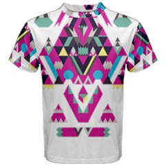 Geometric Play Men s Cotton Tee by Amaryn4rt