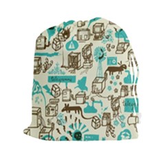Telegramme Drawstring Pouches (xxl) by Amaryn4rt
