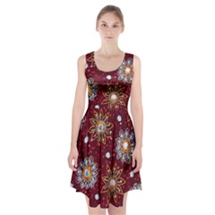 India Traditional Fabric Racerback Midi Dress by Amaryn4rt