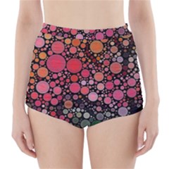 Circle Abstract High-waisted Bikini Bottoms by Amaryn4rt