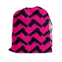 Pink Gun Drawstring Pouches (XXL) View1