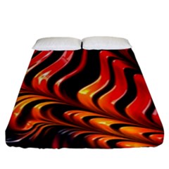 Fractal Mathematics Abstract Fitted Sheet (king Size) by Simbadda