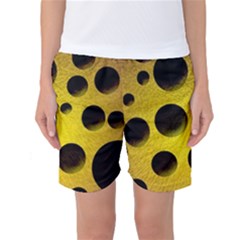 Background Design Random Balls Women s Basketball Shorts by Simbadda