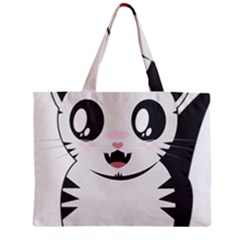 Meow Zipper Mini Tote Bag by evpoe