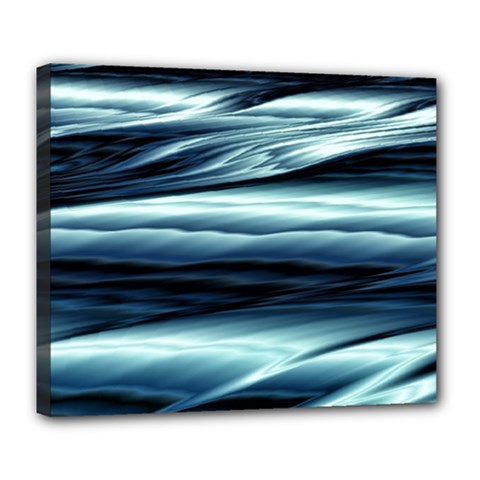 Texture Fractal Frax Hd Mathematics Deluxe Canvas 24  X 20   by Simbadda