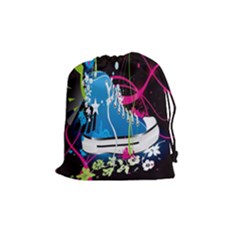 Sneakers Shoes Patterns Bright Drawstring Pouches (medium)  by Simbadda
